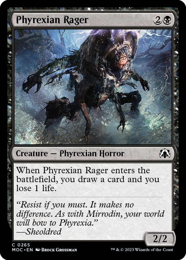 Phyrexian Rager [March of the Machine Commander] | Kessel Run Games Inc. 