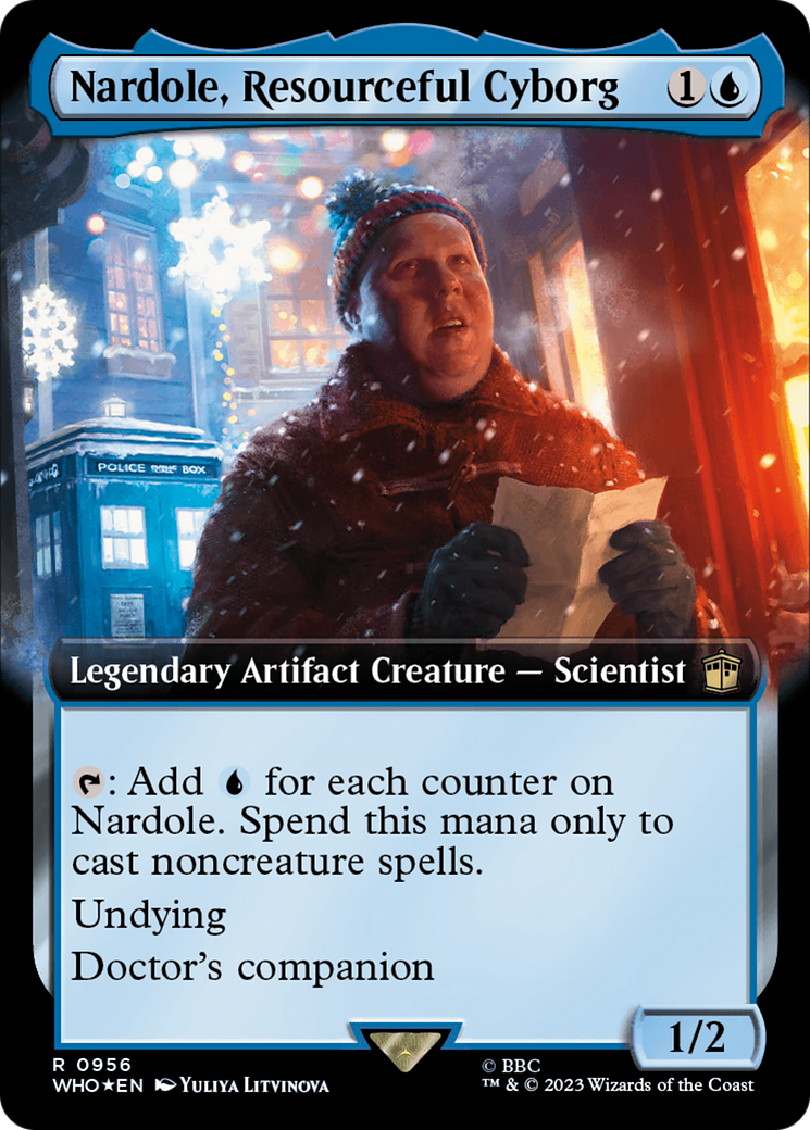 Nardole, Resourceful Cyborg (Extended Art) (Surge Foil) [Doctor Who] | Kessel Run Games Inc. 