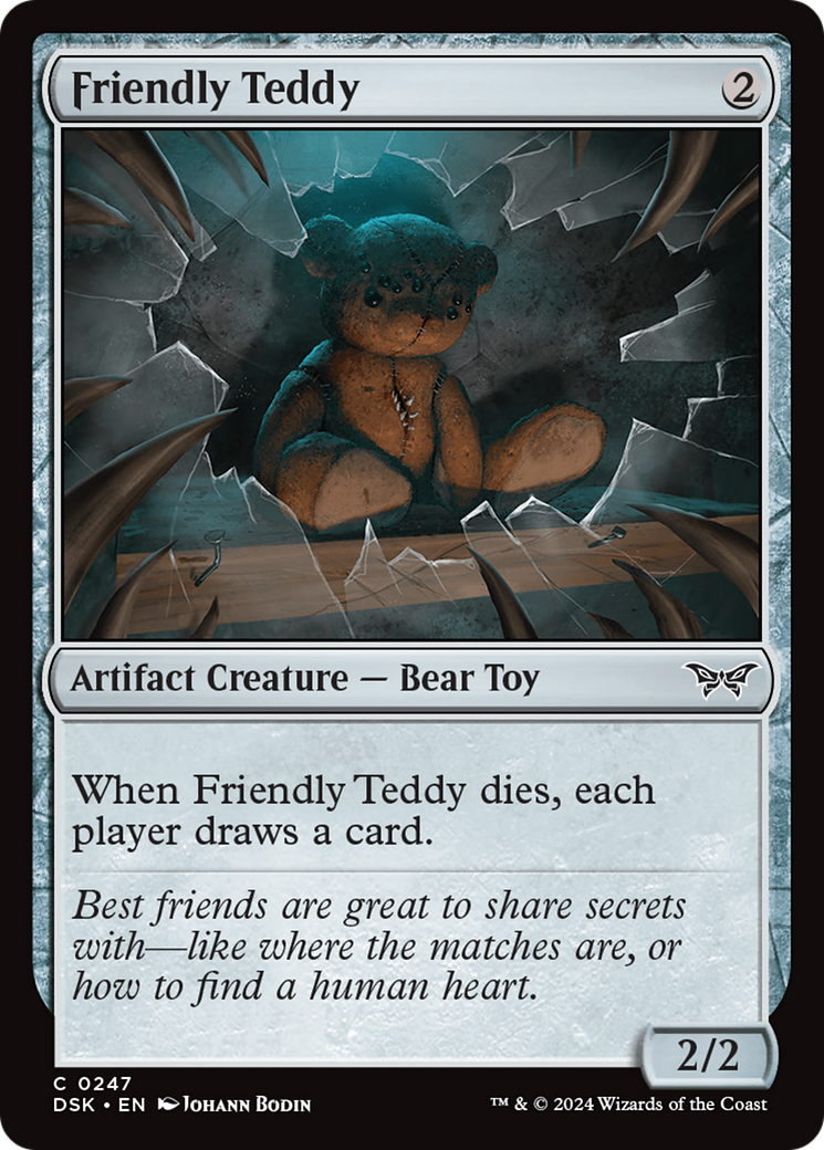 Friendly Teddy [Duskmourn: House of Horror] | Kessel Run Games Inc. 