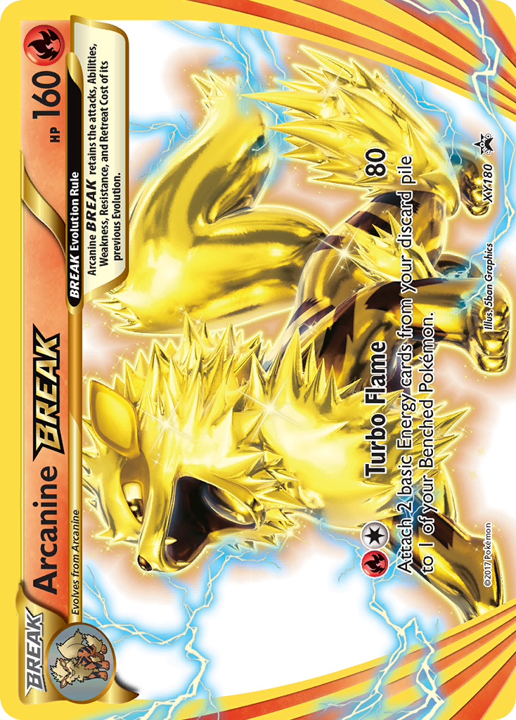 Arcanine BREAK (XY180) [XY: Black Star Promos] | Kessel Run Games Inc. 