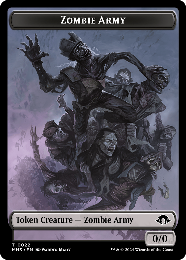 Zombie Army Token [Modern Horizons 3 Tokens] | Kessel Run Games Inc. 
