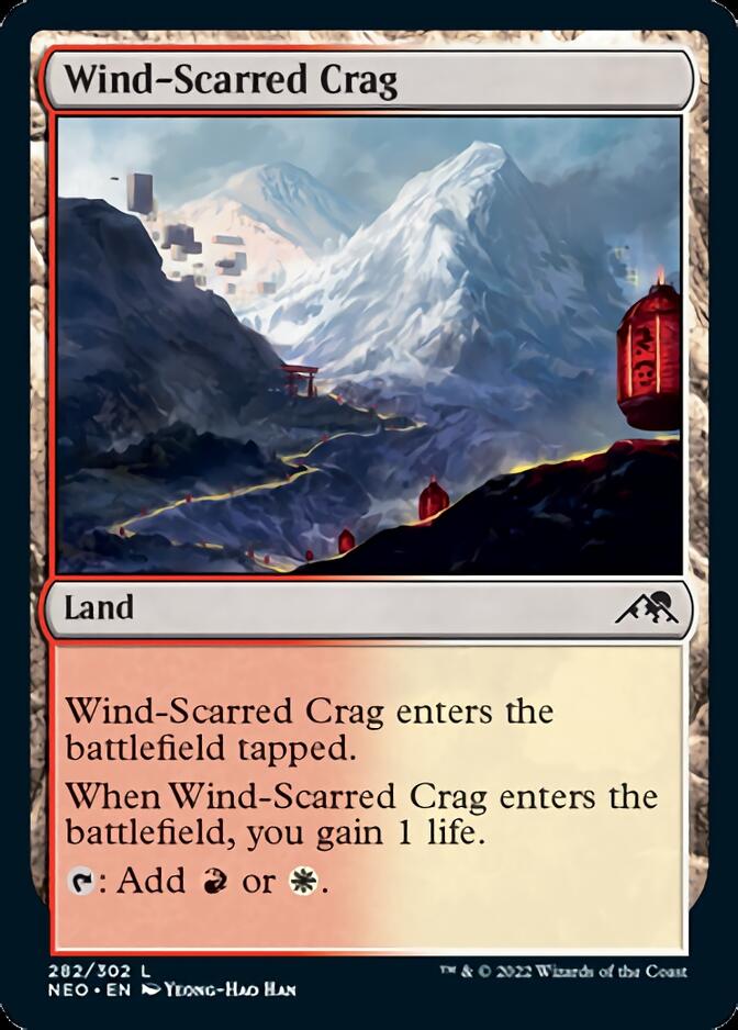 Wind-Scarred Crag [Kamigawa: Neon Dynasty] | Kessel Run Games Inc. 