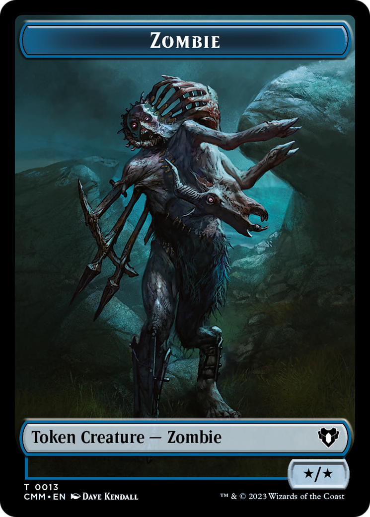 Zombie Token (13) [Commander Masters Tokens] | Kessel Run Games Inc. 