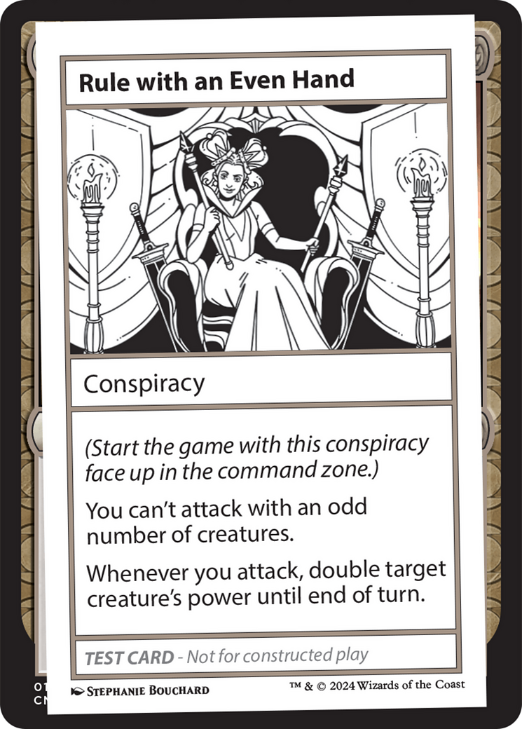 Rule with an Even Hand [Mystery Booster 2 Playtest Cards] | Kessel Run Games Inc. 