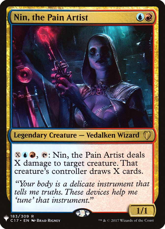 Nin, the Pain Artist [Mystery Booster] | Kessel Run Games Inc. 