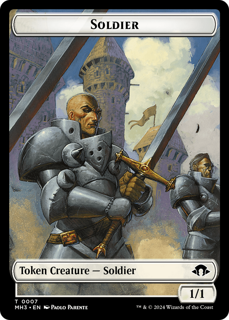 Eldrazi Spawn // Soldier Double-Sided Token [Modern Horizons 3 Tokens] | Kessel Run Games Inc. 