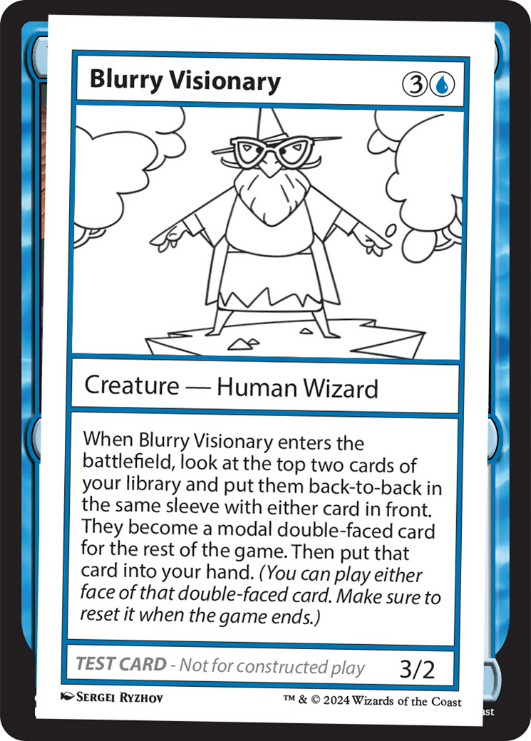 Blurry Visionary [Mystery Booster 2 Playtest Cards] | Kessel Run Games Inc. 