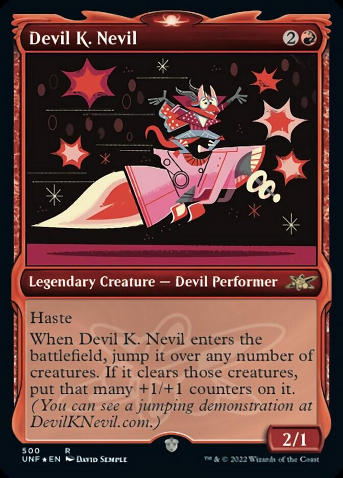 Devil K. Nevil (Showcase) (Galaxy Foil) [Unfinity] | Kessel Run Games Inc. 