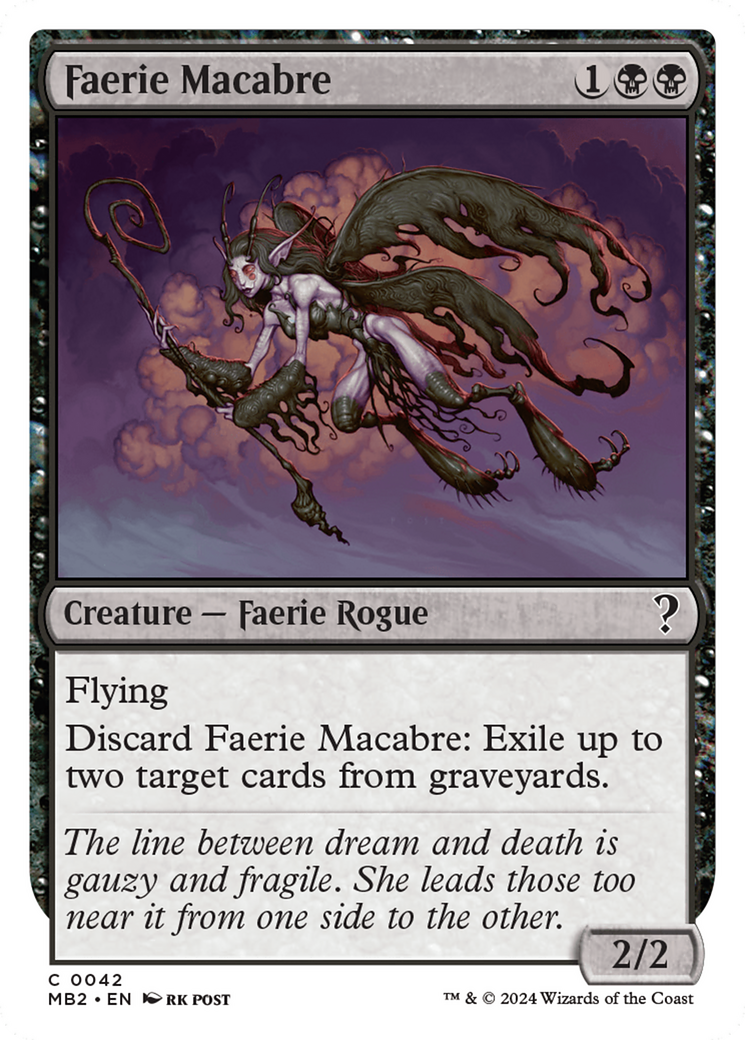 Faerie Macabre (White Border) [Mystery Booster 2] | Kessel Run Games Inc. 