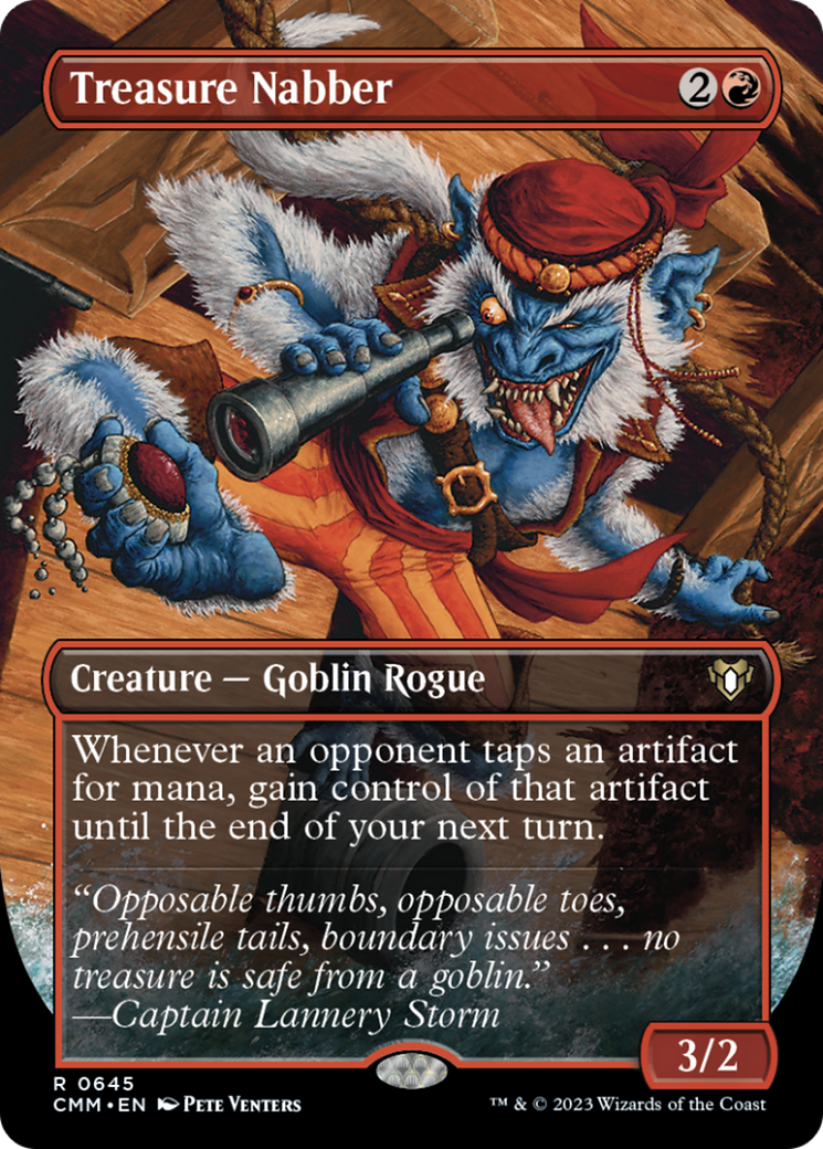 Treasure Nabber (Borderless Alternate Art) [Commander Masters] | Kessel Run Games Inc. 