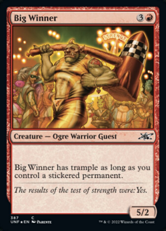 Big Winner (Galaxy Foil) [Unfinity] | Kessel Run Games Inc. 