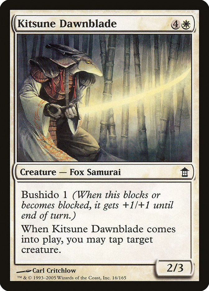 Kitsune Dawnblade [Saviors of Kamigawa] | Kessel Run Games Inc. 