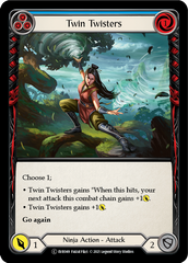 Twin Twisters (Blue) [EVR049] (Everfest)  1st Edition Rainbow Foil | Kessel Run Games Inc. 