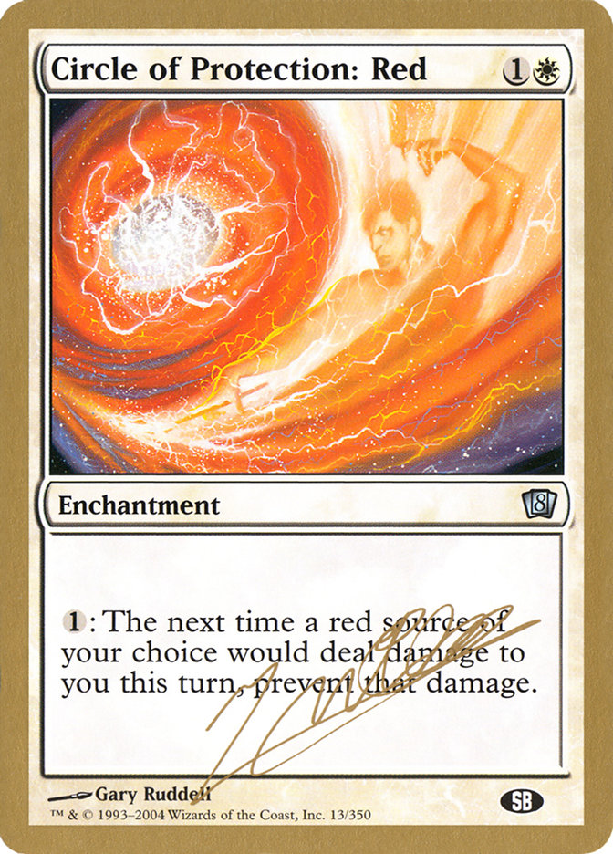 Circle of Protection: Red (Julien Nuijten) (SB) [World Championship Decks 2004] | Kessel Run Games Inc. 