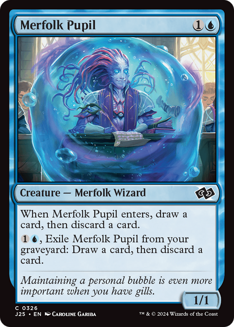 Merfolk Pupil [Foundations Jumpstart] | Kessel Run Games Inc. 