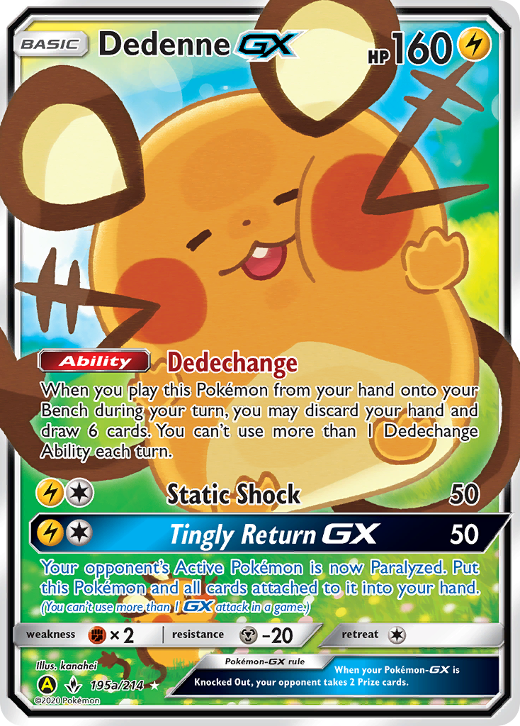 Dedenne GX (195a/214) [Alternate Art Promos] | Kessel Run Games Inc. 