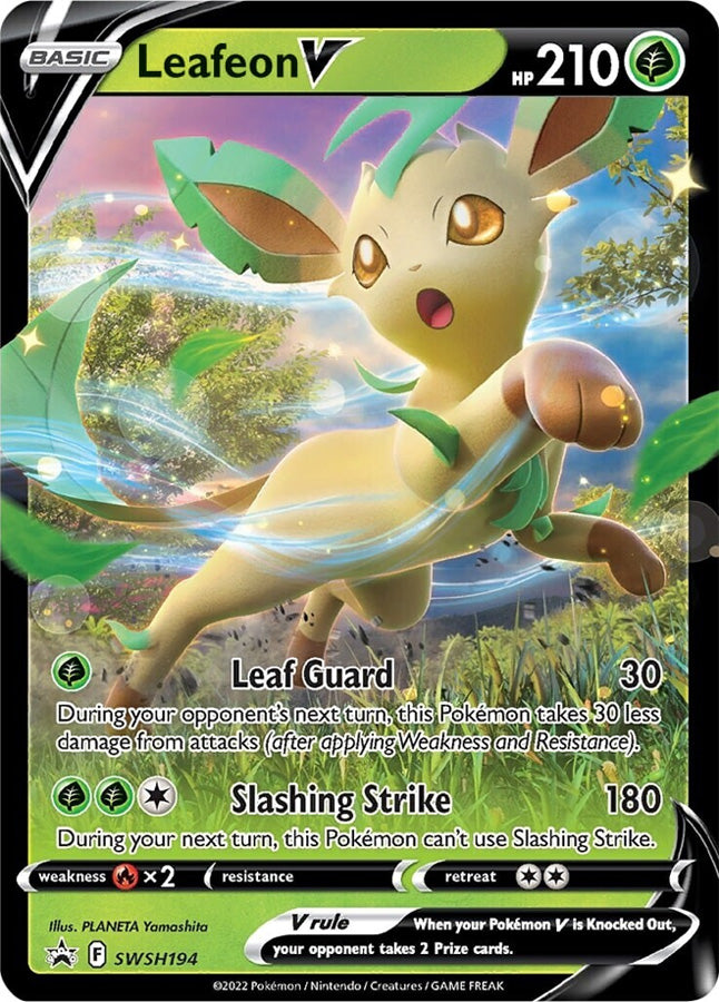 Leafeon V (SWSH194) [Sword & Shield: Black Star Promos] | Kessel Run Games Inc. 