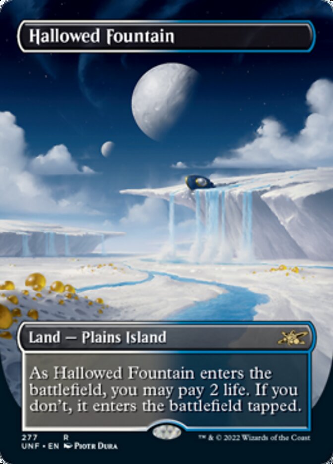 Hallowed Fountain (Borderless) [Unfinity] | Kessel Run Games Inc. 