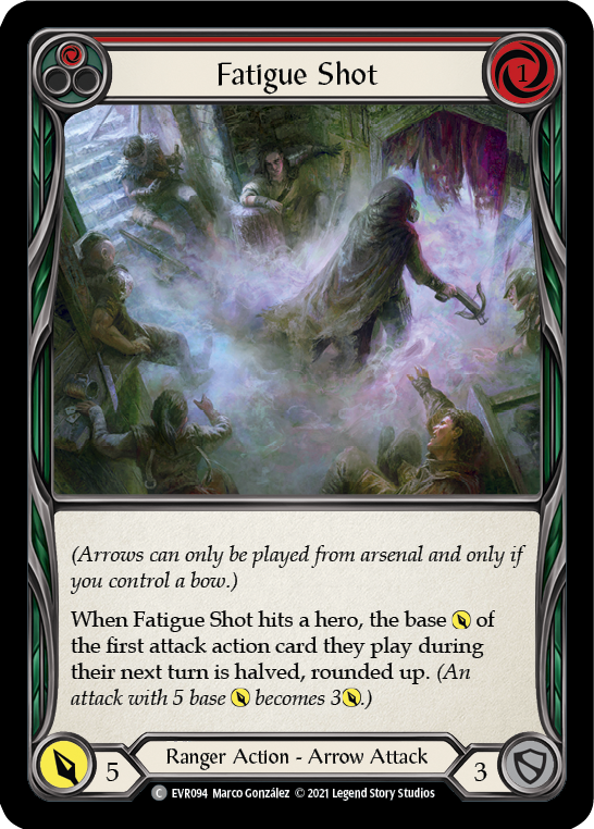 Fatigue Shot (Red) [EVR094] (Everfest)  1st Edition Rainbow Foil | Kessel Run Games Inc. 