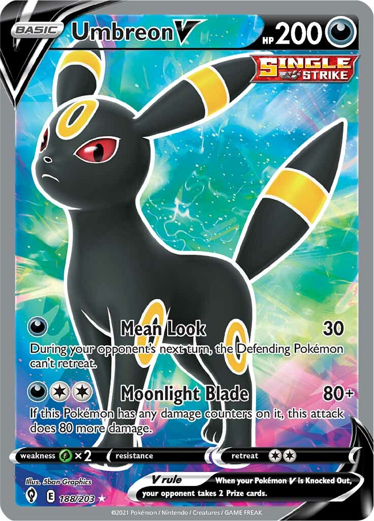 Umbreon V (188/203) [Sword & Shield: Evolving Skies] | Kessel Run Games Inc. 