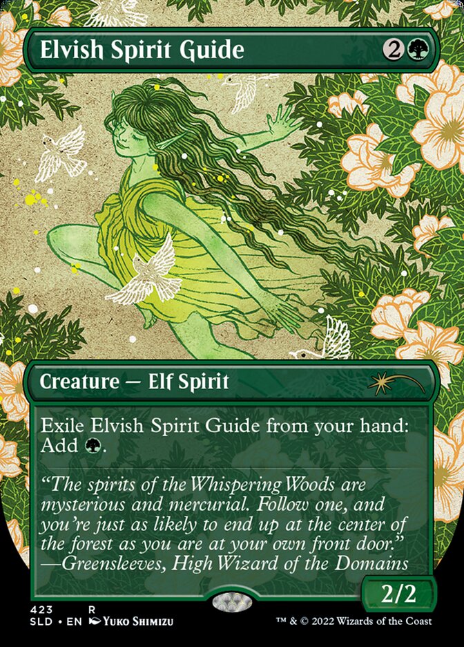 Elvish Spirit Guide (Borderless) [Secret Lair Drop Series] | Kessel Run Games Inc. 