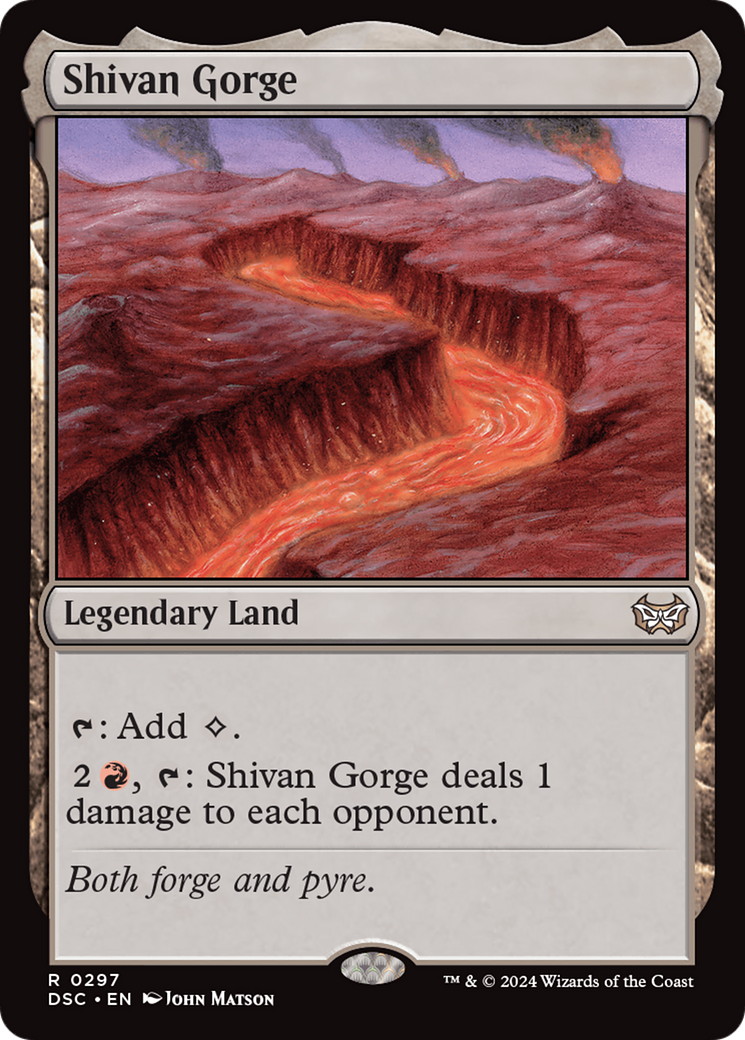 Shivan Gorge [Duskmourn: House of Horror Commander] | Kessel Run Games Inc. 