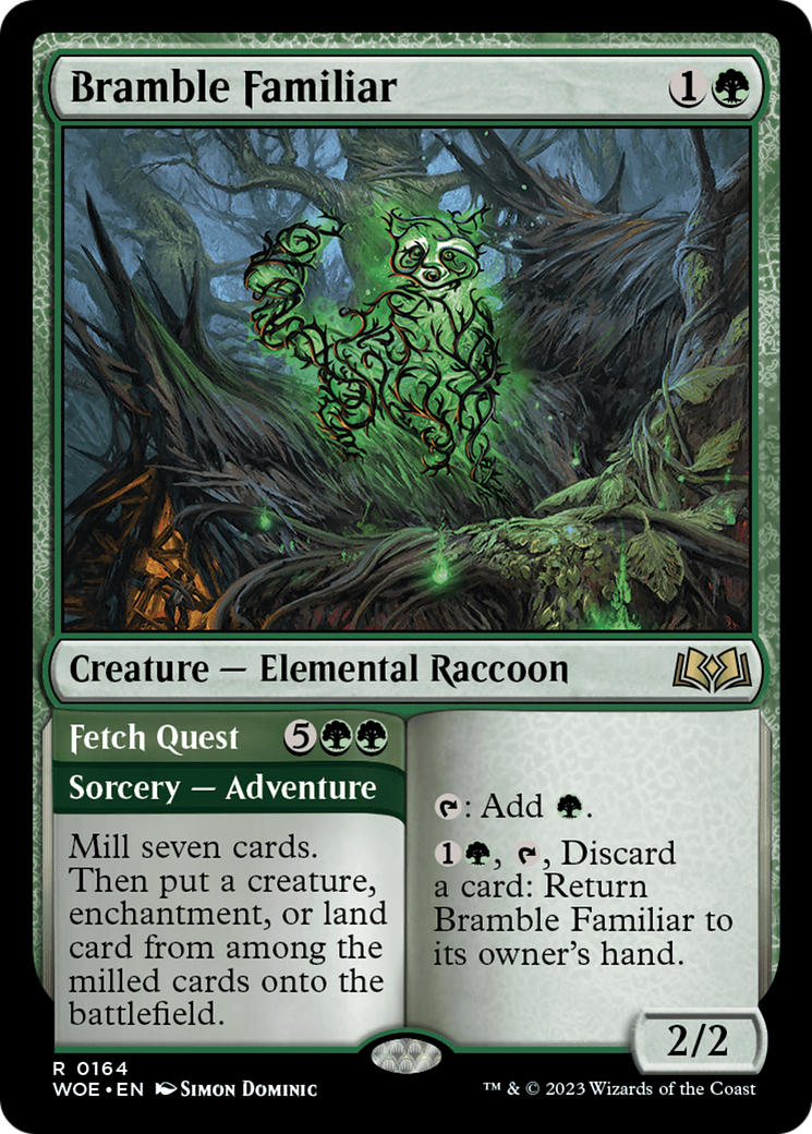 Bramble Familiar // Fetch Quest [Wilds of Eldraine] | Kessel Run Games Inc. 