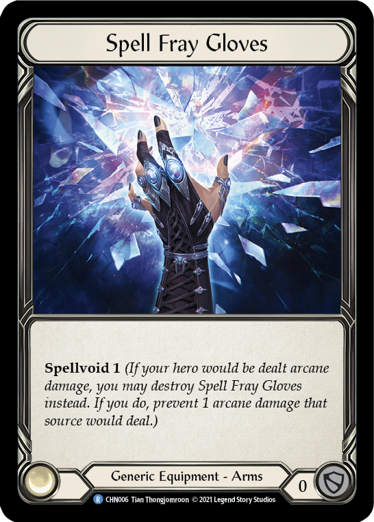 Spell Fray Gloves [CHN006] (Monarch Chane Blitz Deck) | Kessel Run Games Inc. 