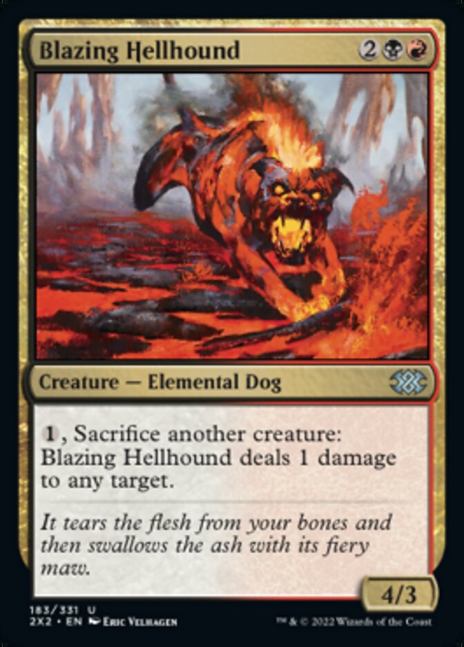 Blazing Hellhound [Double Masters 2022] | Kessel Run Games Inc. 