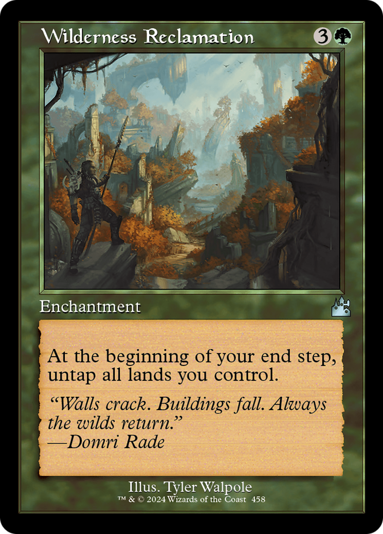 Wilderness Reclamation (Retro Frame) [Ravnica Remastered] | Kessel Run Games Inc. 