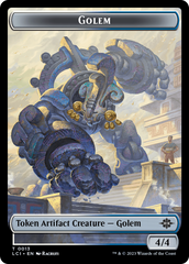 Map // Golem Double-Sided Token [The Lost Caverns of Ixalan Tokens] | Kessel Run Games Inc. 