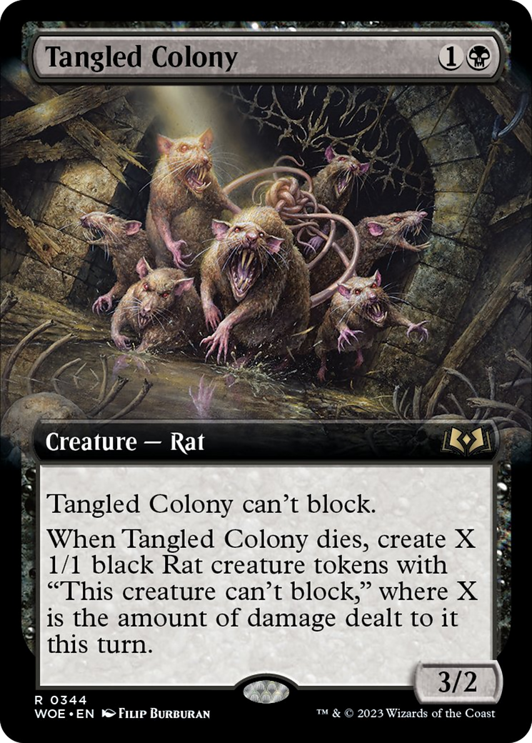 Tangled Colony (Extended Art) [Wilds of Eldraine] | Kessel Run Games Inc. 