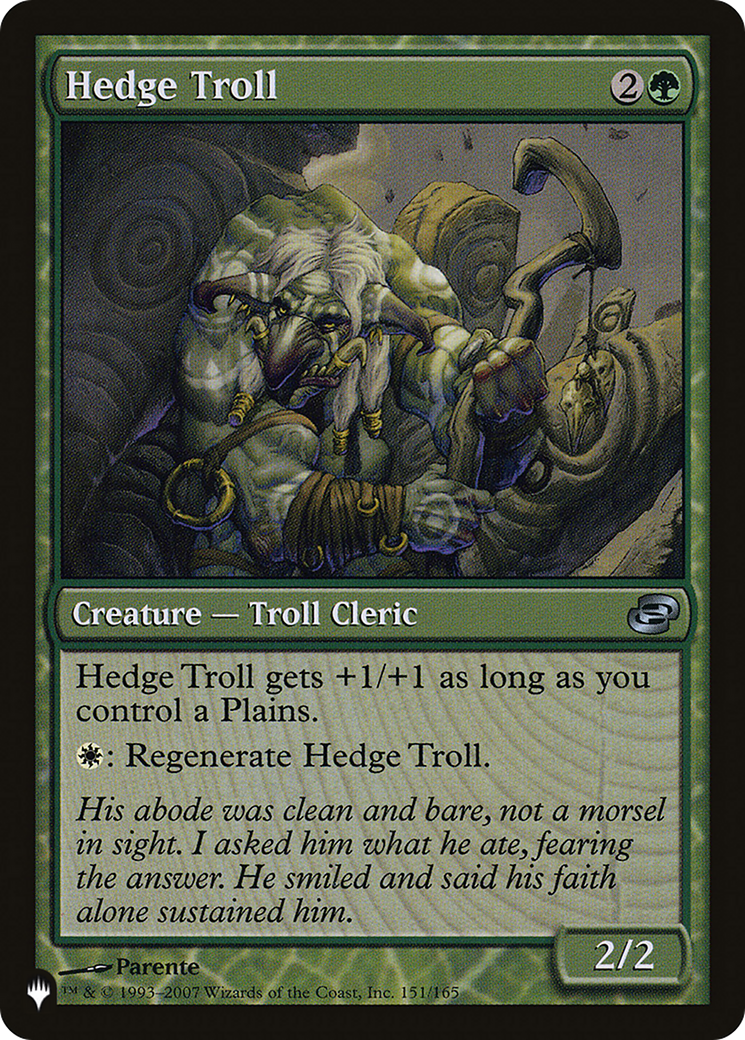 Hedge Troll [The List Reprints] | Kessel Run Games Inc. 