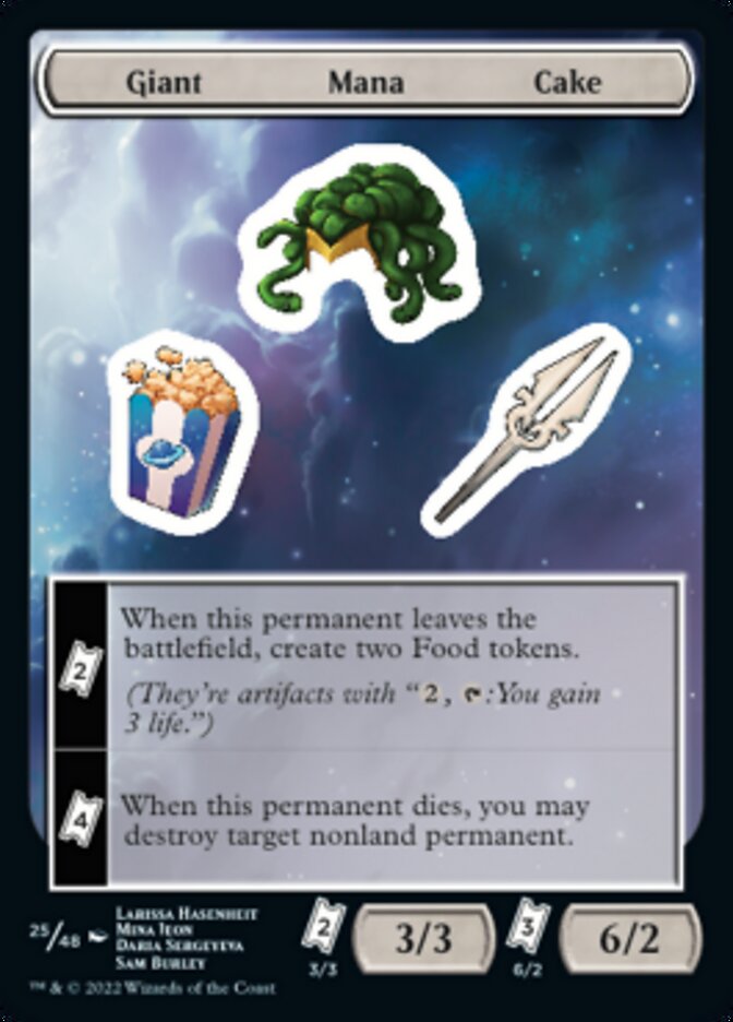 Giant Mana Cake [Unfinity Stickers] | Kessel Run Games Inc. 