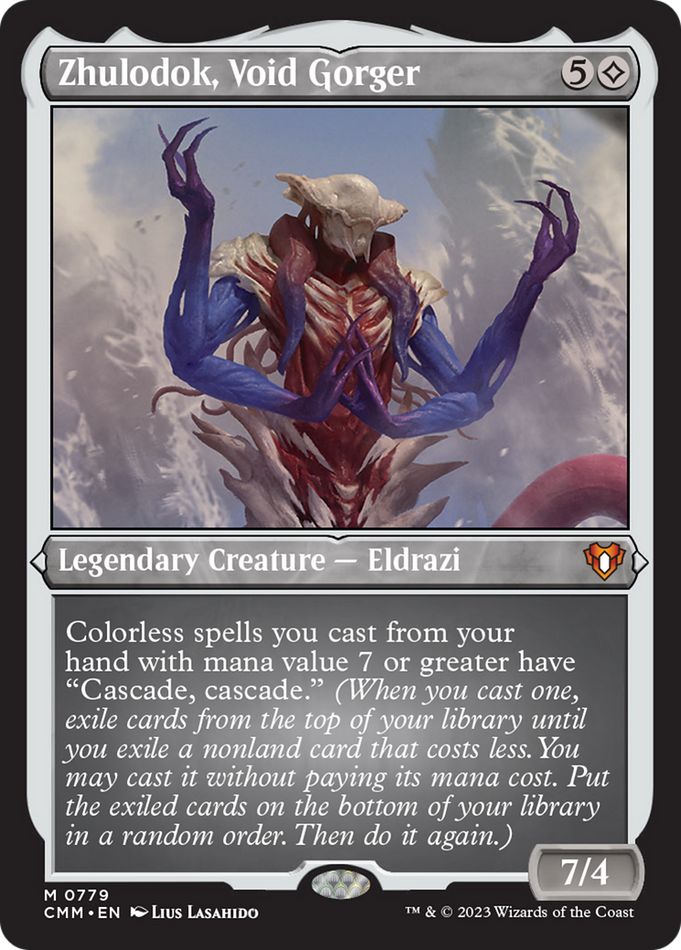 Zhulodok, Void Gorger (Display Commander) (Foil Etched) [Commander Masters] | Kessel Run Games Inc. 