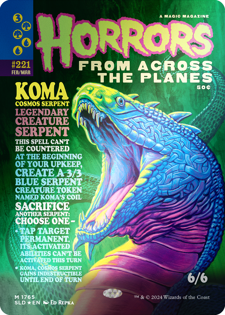 Koma, Cosmos Serpent (Rainbow Foil) [Secret Lair Drop Series] | Kessel Run Games Inc. 