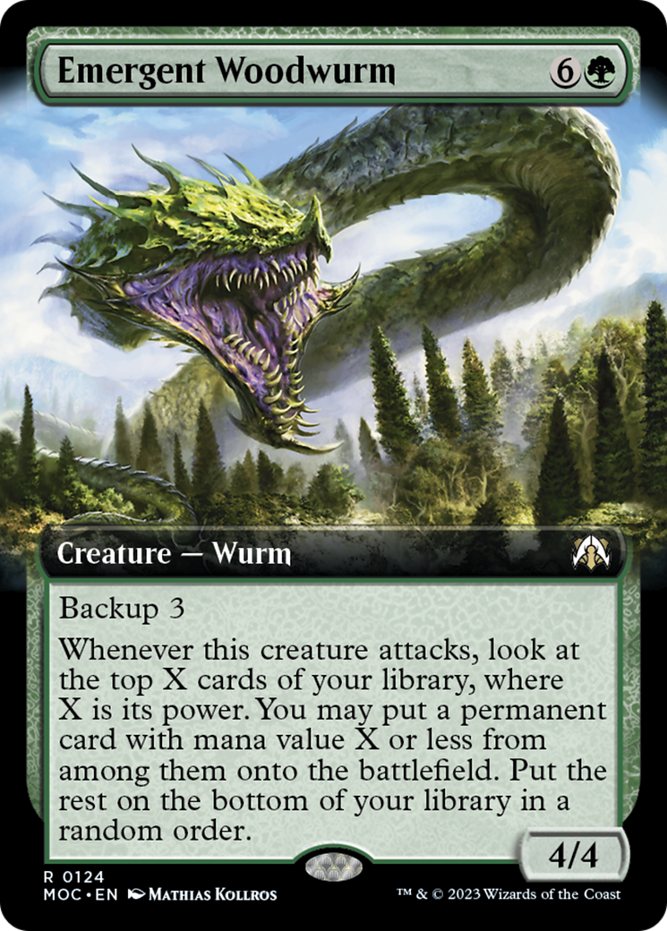 Emergent Woodwurm (Extended Art) [March of the Machine Commander] | Kessel Run Games Inc. 