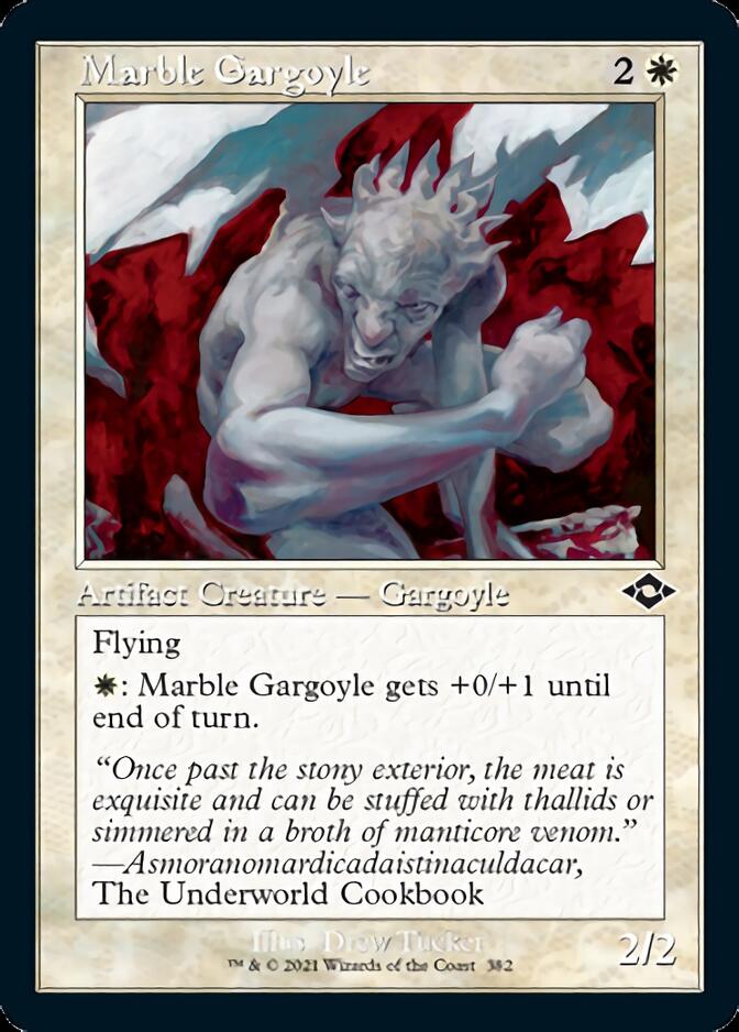 Marble Gargoyle (Retro Foil Etched) [Modern Horizons 2] | Kessel Run Games Inc. 