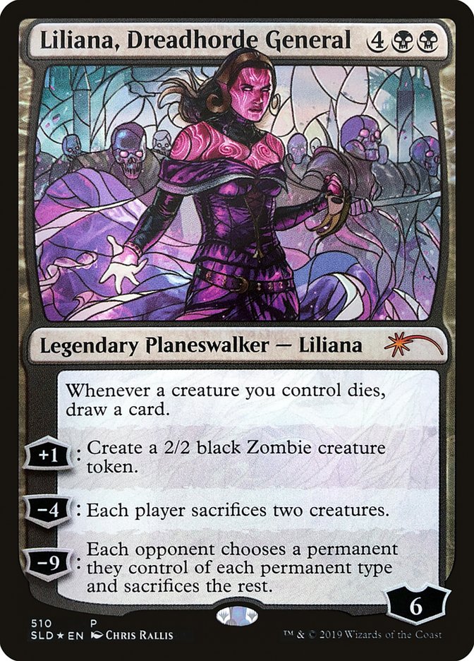 Liliana, Dreadhorde General (Stained Glass) [Secret Lair Drop Promos] | Kessel Run Games Inc. 