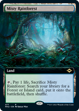 Misty Rainforest (Extended Art) [Modern Horizons 2] | Kessel Run Games Inc. 