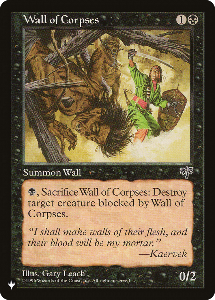 Wall of Corpses [The List Reprints] | Kessel Run Games Inc. 