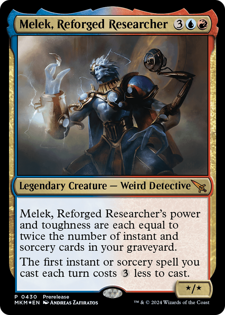 Melek, Reforged Researcher [Murders at Karlov Manor Prerelease Promos] | Kessel Run Games Inc. 