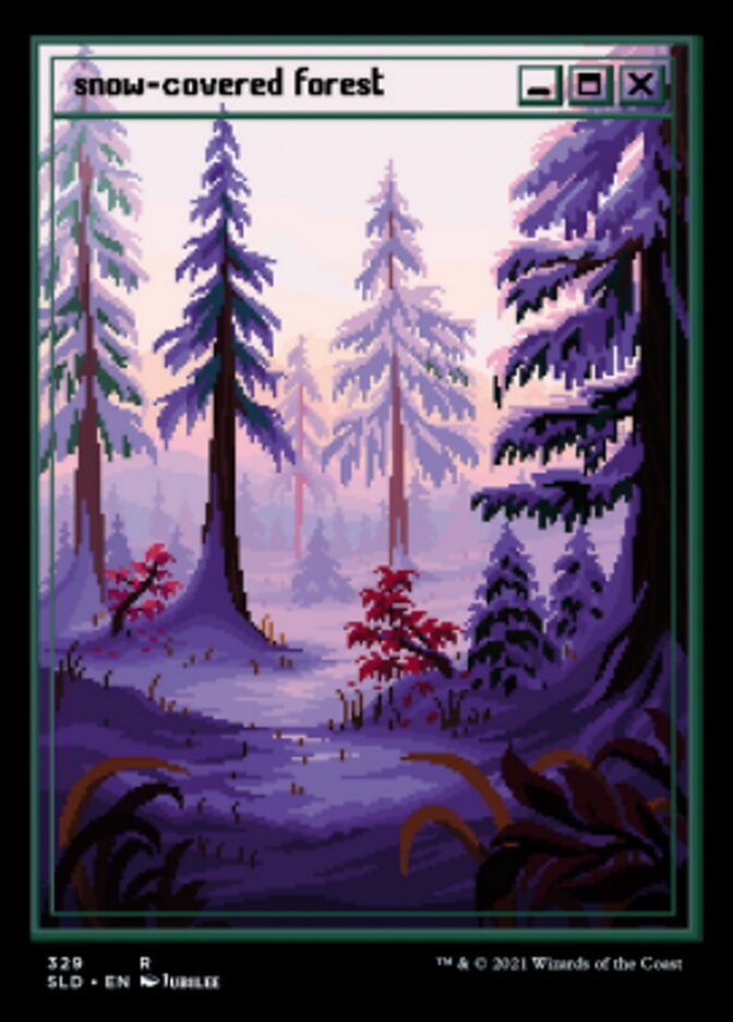 Snow-Covered Forest (329) [Secret Lair Drop Series] | Kessel Run Games Inc. 