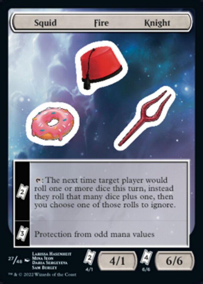 Squid Fire Knight [Unfinity Stickers] | Kessel Run Games Inc. 