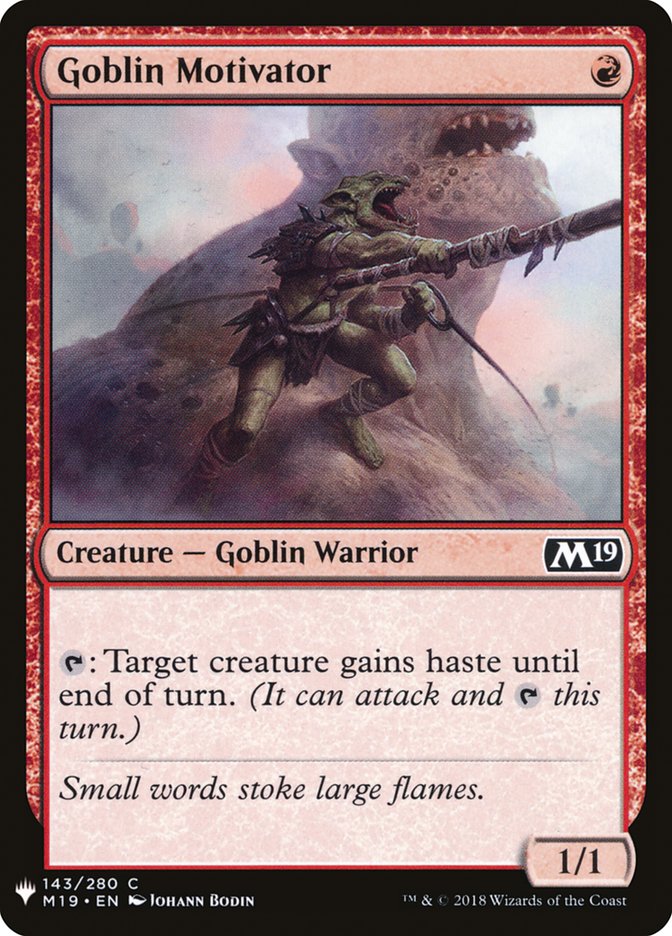 Goblin Motivator [Mystery Booster] | Kessel Run Games Inc. 