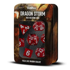 Fanroll Dice: Dragon Storm: Silicone 7pc Set | Kessel Run Games Inc. 