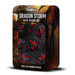 Fanroll Dice: Dragon Storm: Silicone 7pc Set | Kessel Run Games Inc. 
