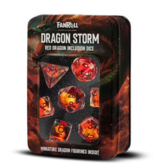 Fanroll Dice: Dragon Storm: Resin 7pc Set | Kessel Run Games Inc. 