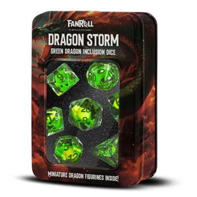 Fanroll Dice: Dragon Storm: Resin 7pc Set | Kessel Run Games Inc. 