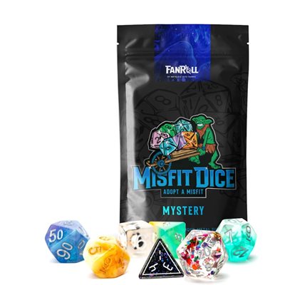 FanRoll Dice: Mystery Misfit 7pc Set: 16mm Resin | Kessel Run Games Inc. 